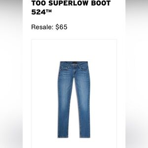 Levi’s Too Superlow 524 jeans
